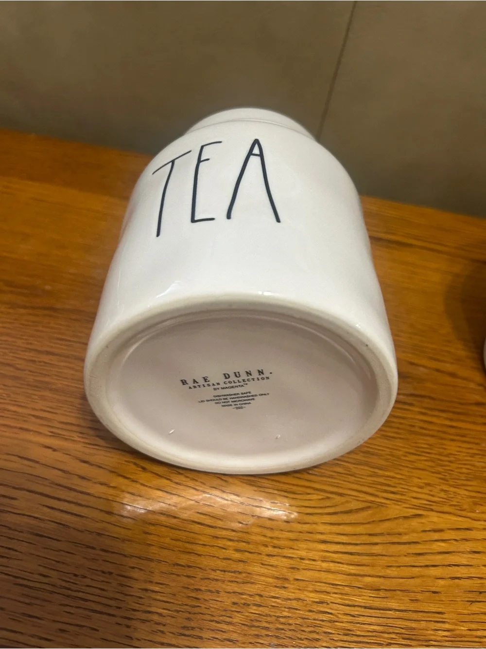 Neutral White Ceramic Coffee, Sugar & Tea Canister Set - Unbranded